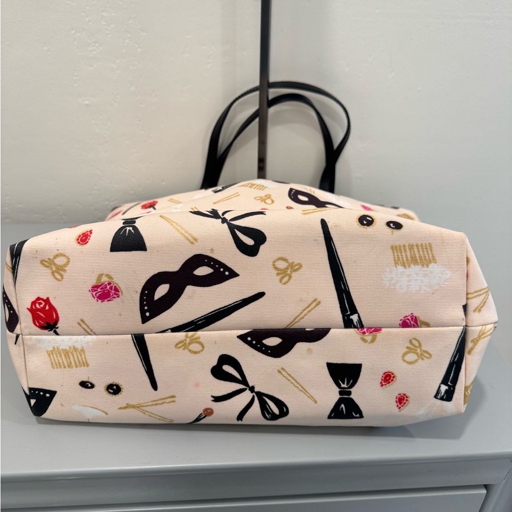 Kate Spade canvas makeup print Tote - Picture 4 of 5